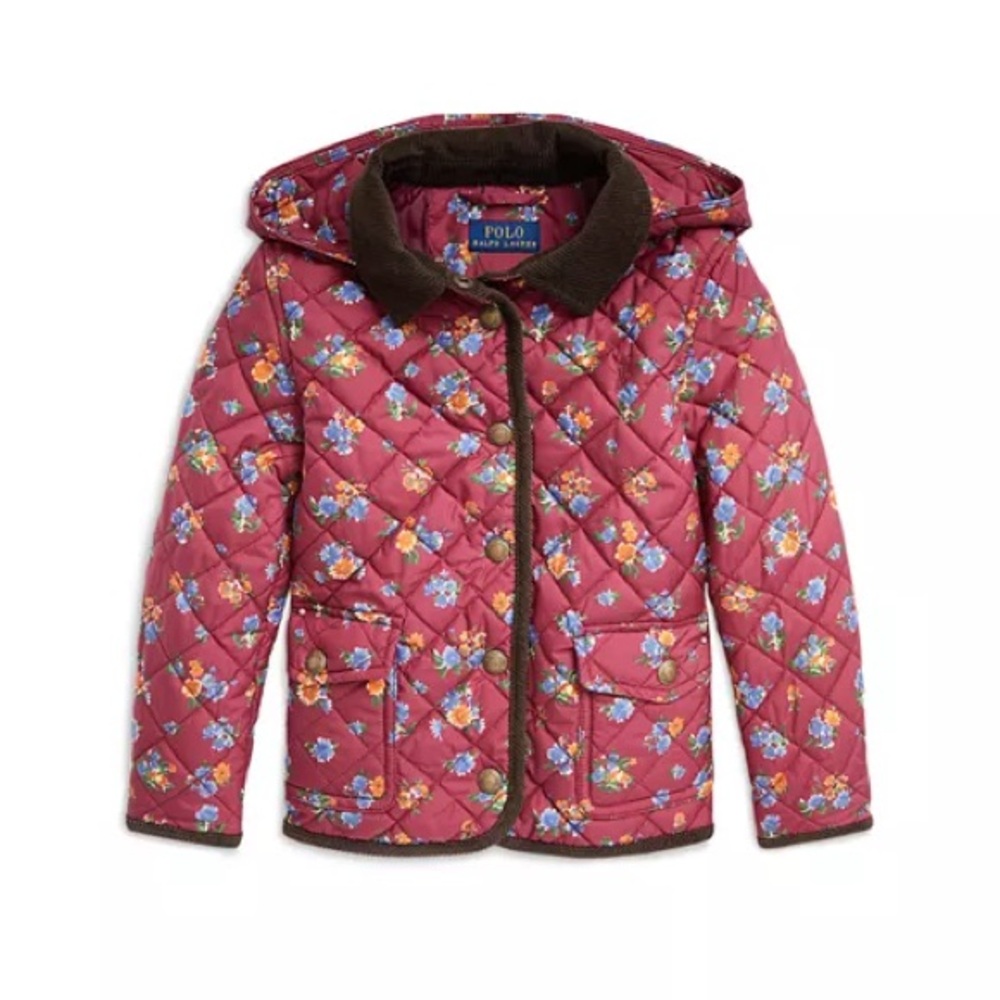 Polo Ralph Lauren— Girls' Floral Water-Repellent Barn Jacket